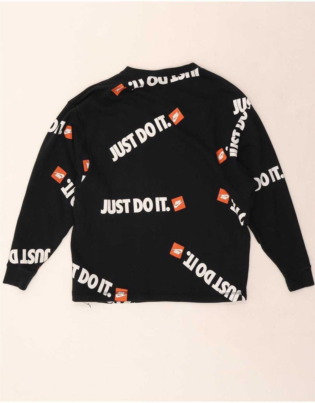 NIKE Herren-Sweatshirt mit Grafik, Größe S, marineblau, Baumwolle