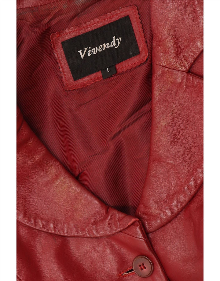 Viventy Damen Crop 2 Button Blazer Jacke UK 14 Large Burgund