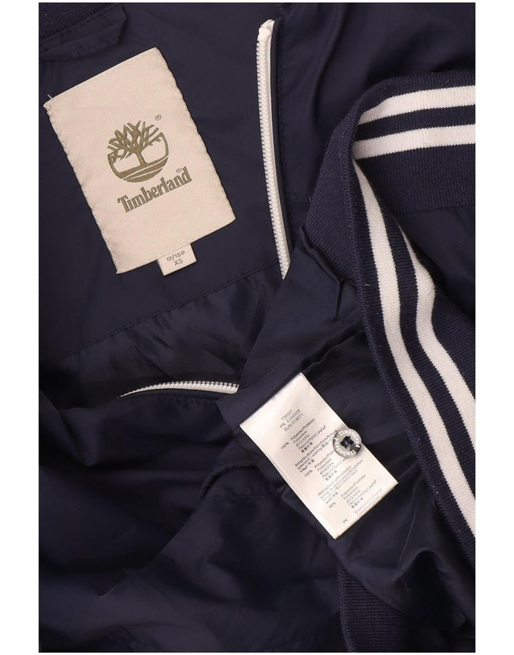 Timberland Bomberjacke für Jungen, 11–12 Jahre, XS, Marineblau, Polyester