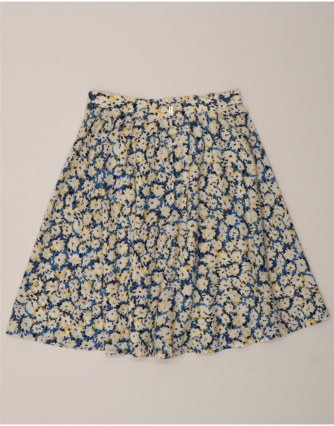 Vintage Damen A-Linie Rock W26 Kleines mehrfarbiges Blumenmuster
