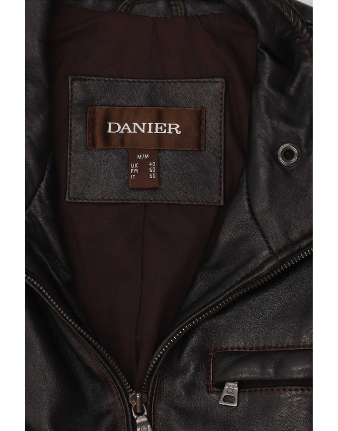 Danier Herren Lederjacke UK 40 Large Schwarz