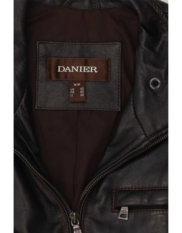 Danier Herren Lederjacke UK 40 Large Schwarz