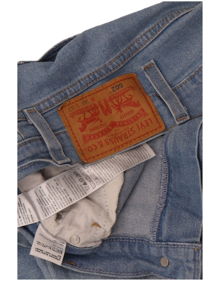 Levi's Herren 502 Tapered Jeans W38 L32 Blaue Baumwolle