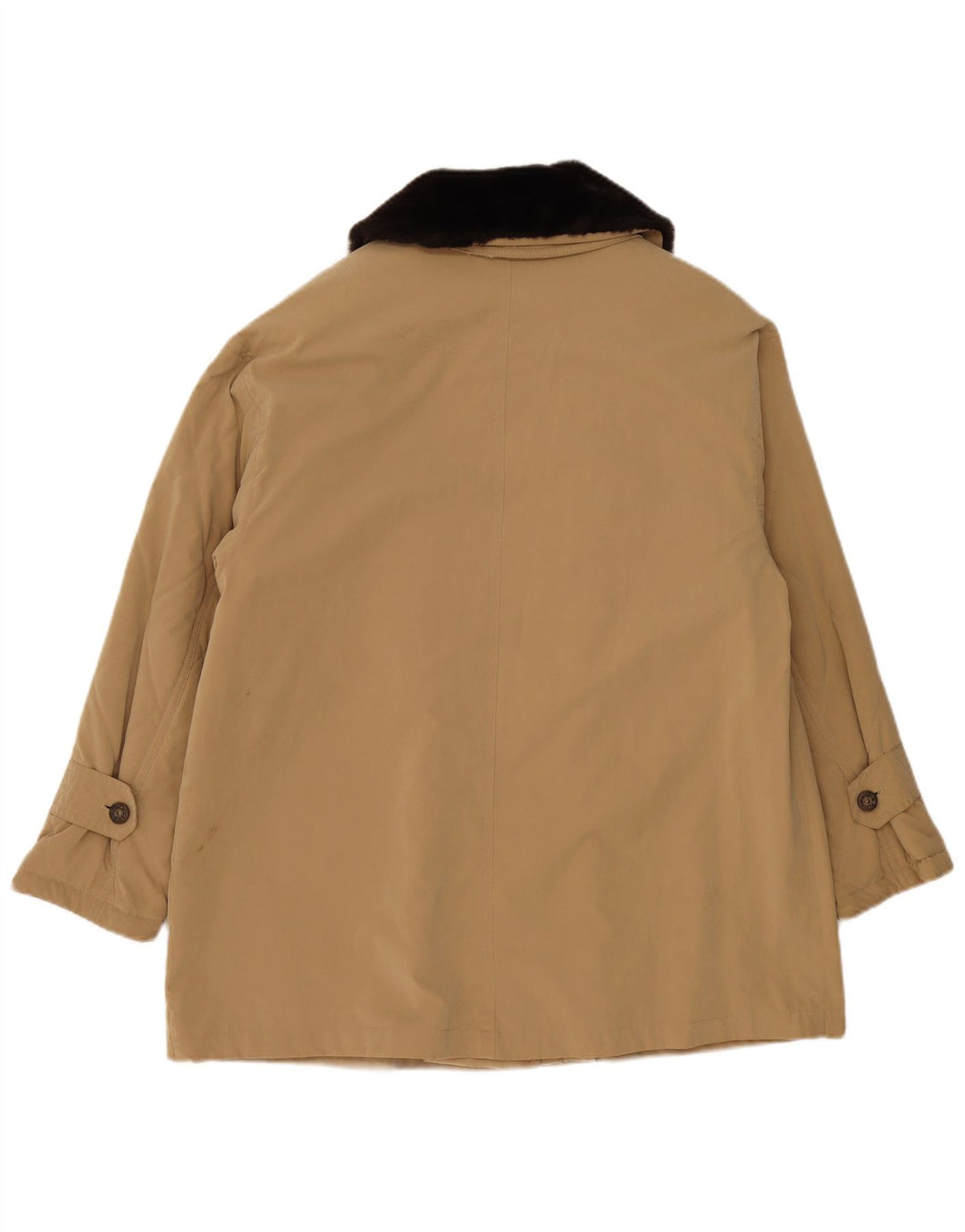Vintage Damen Übergroße Utility-Jacke UK 18 XL Beige Polyester
