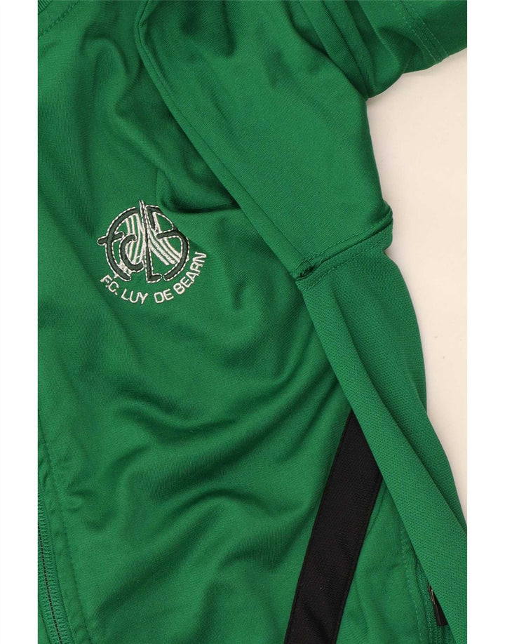 Nike Dri Fit Trainingsanzug-Oberteil für Jungen, 10–11 Jahre, Mittelgrün, Farbblock