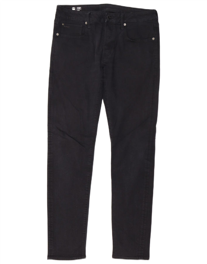 G-Star Herren 3301 Slim Jeans W34 L32 Schwarz