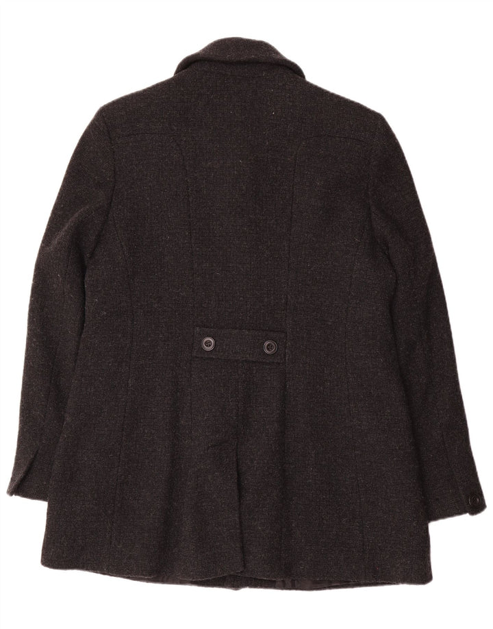 Laura Ashley Damenmantel UK 12 mittelgraue Wolle