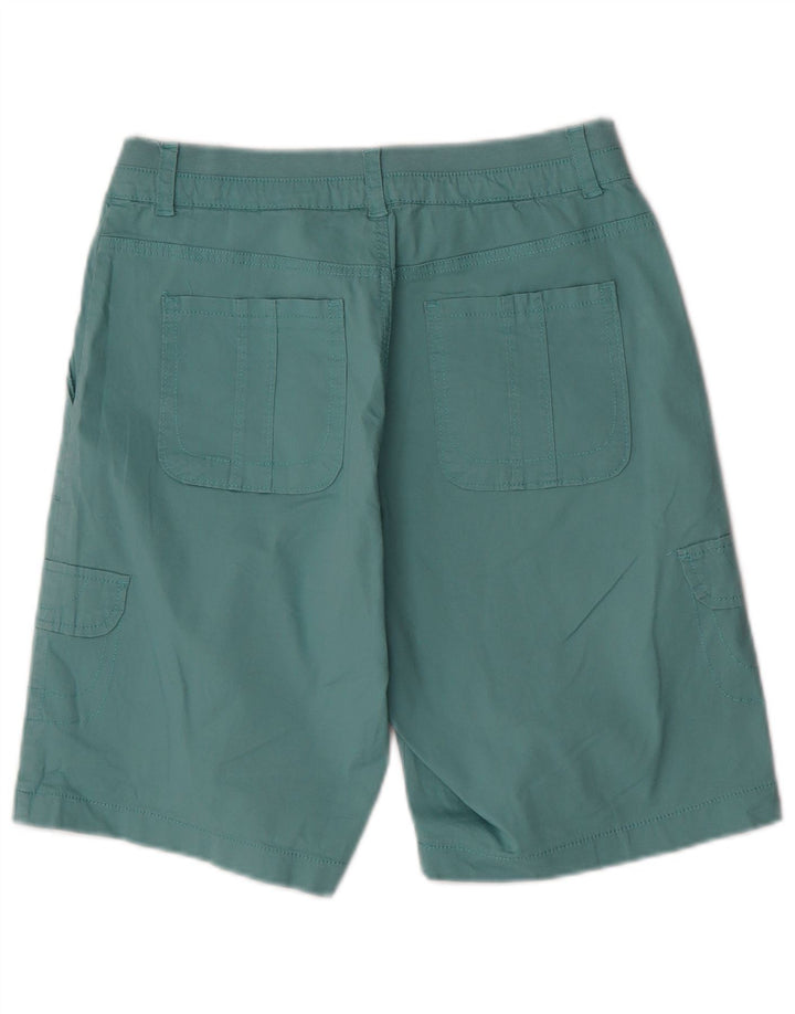 Lee Womens Relaxed Fit Cargo Shorts US 8 Medium W30 Türkis Baumwolle