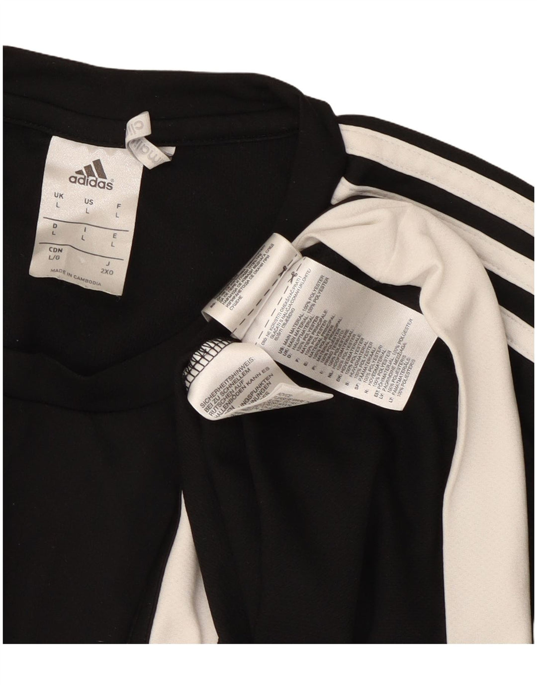 Adidas Herren Climalite Top Langarm Large Schwarz Polyester
