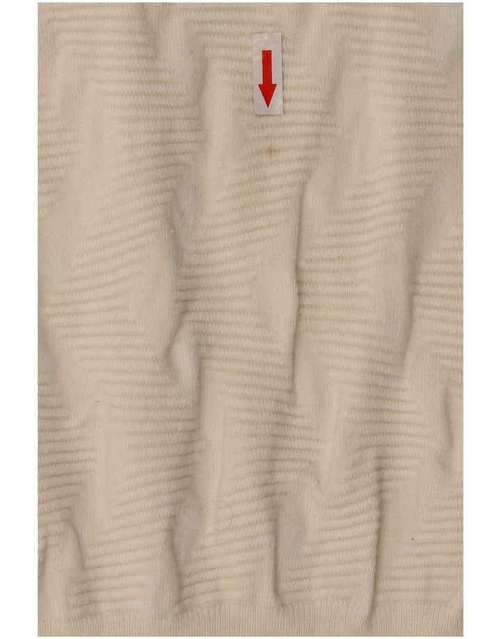 Marks & Spencer Damen-Pullover mit U-Boot-Ausschnitt, Gr. 12, Mittel, gebrochenes Weiß