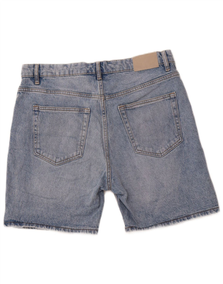 ZARA Herren Jeansshorts EU 42 Large W32 Blaue Baumwolle