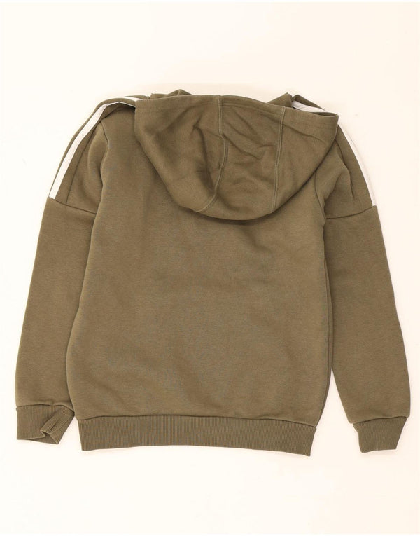 Adidas Jungen Graphic Hoodie Pullover 9–10 Jahre Khaki Baumwolle