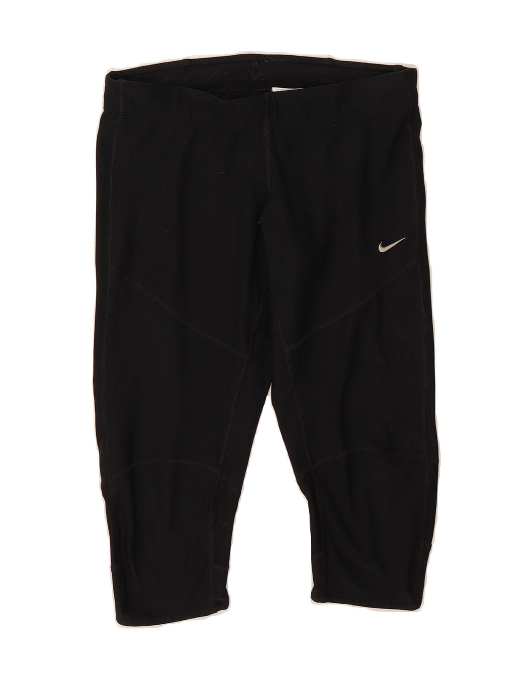 NIKE Womens Dri Fit Capri Leggings UK 10 Small  Black Polyester Vintage Nike and Second-Hand Nike from Messina Hembry 