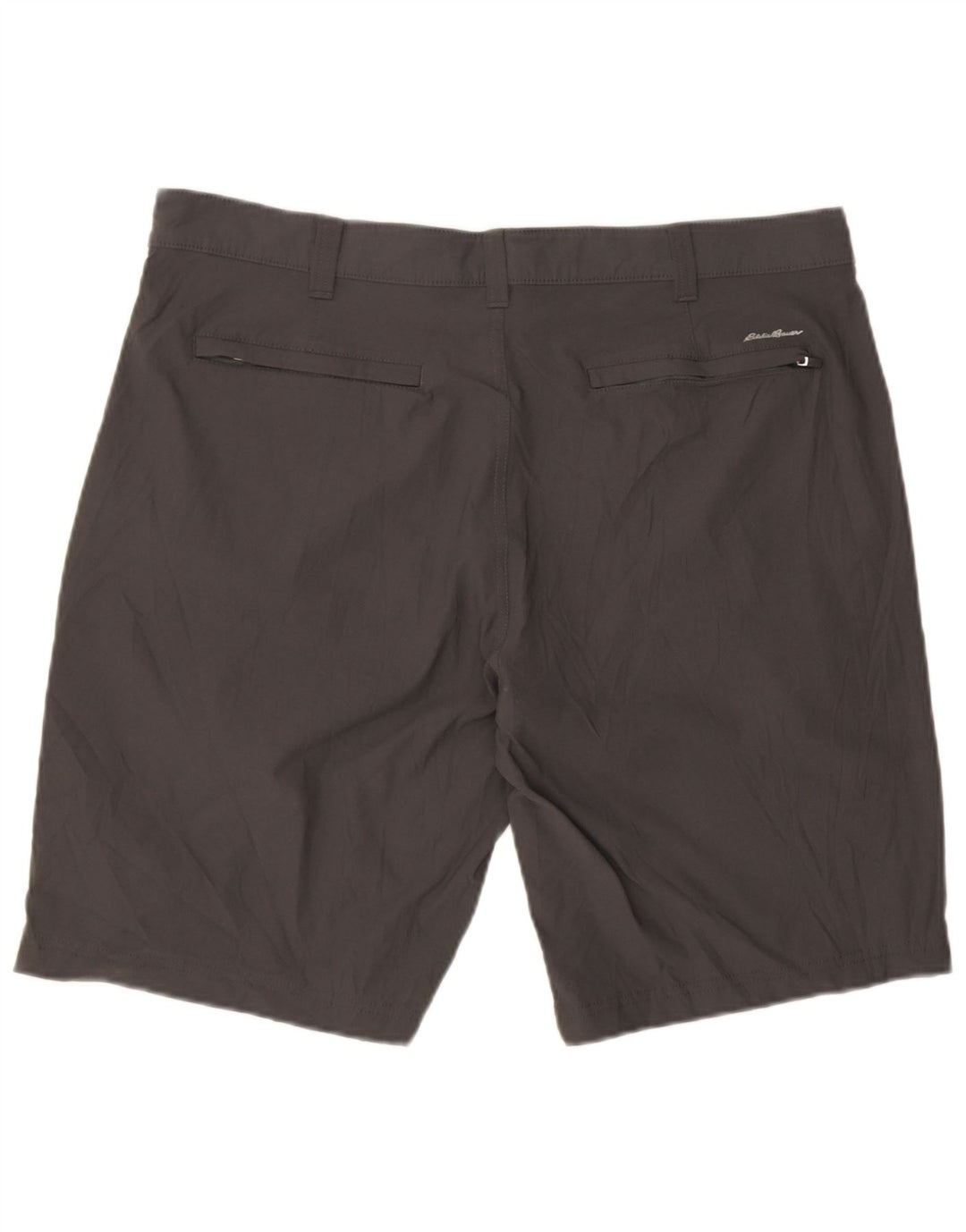 Eddie Bauer Herren Chinoshorts W38 XL Graues Nylon