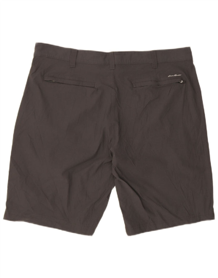 Eddie Bauer Herren Chinoshorts W38 XL Graues Nylon