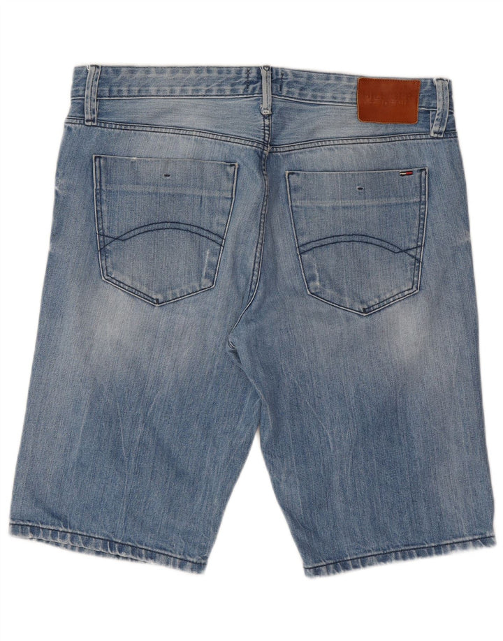 Tommy Hilfiger Herren Denim Shorts W33 Mittelblaue Baumwolle