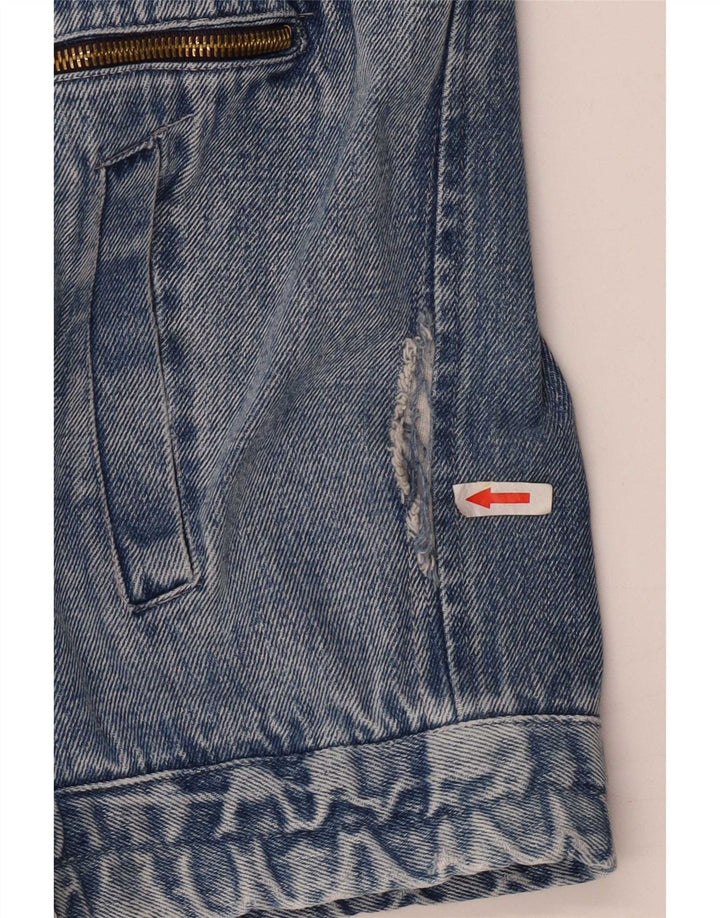 Vintage Herren Jeansjacke IT 48 Mittelblau