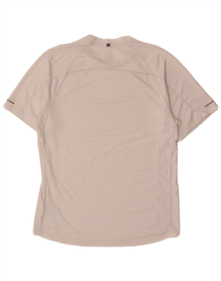 Nike Herren Dri Fit T-Shirt Top Mittelweißes Polyester