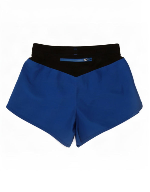 Under Armour Damen Heat Gear Sportshorts UK 10 Small Blue Colourblock