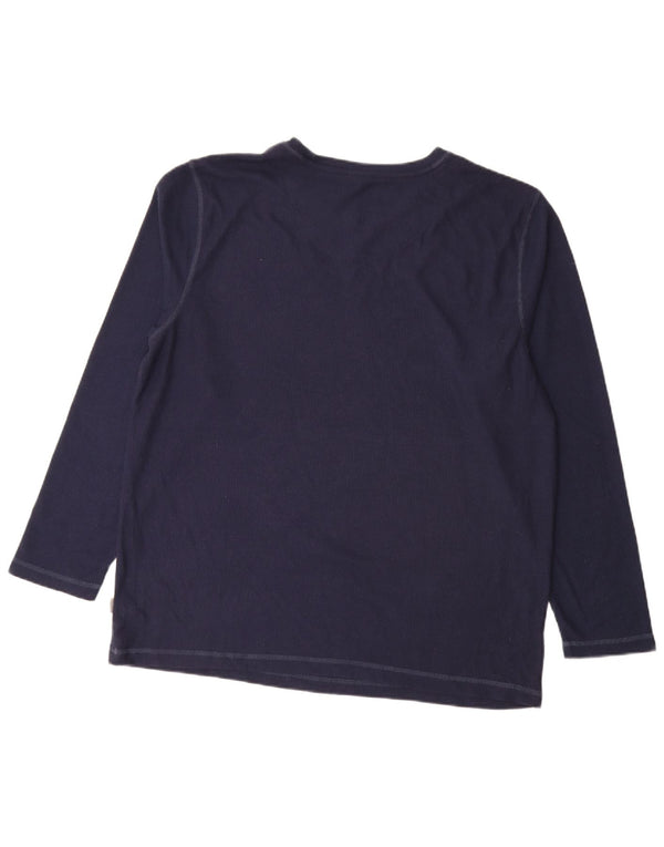 Eddie Bauer Herren Top Langarm XL Marineblau Polyester