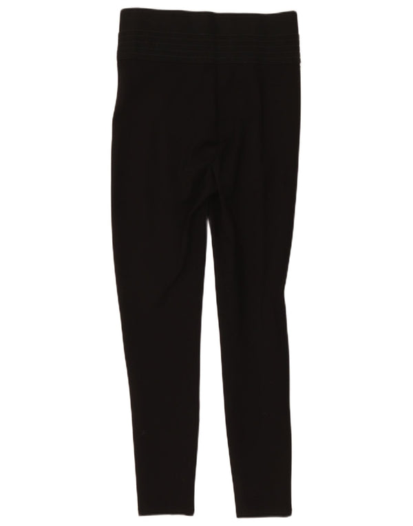 Zara Damen Leggings UK 12 Medium Schwarz Polyester