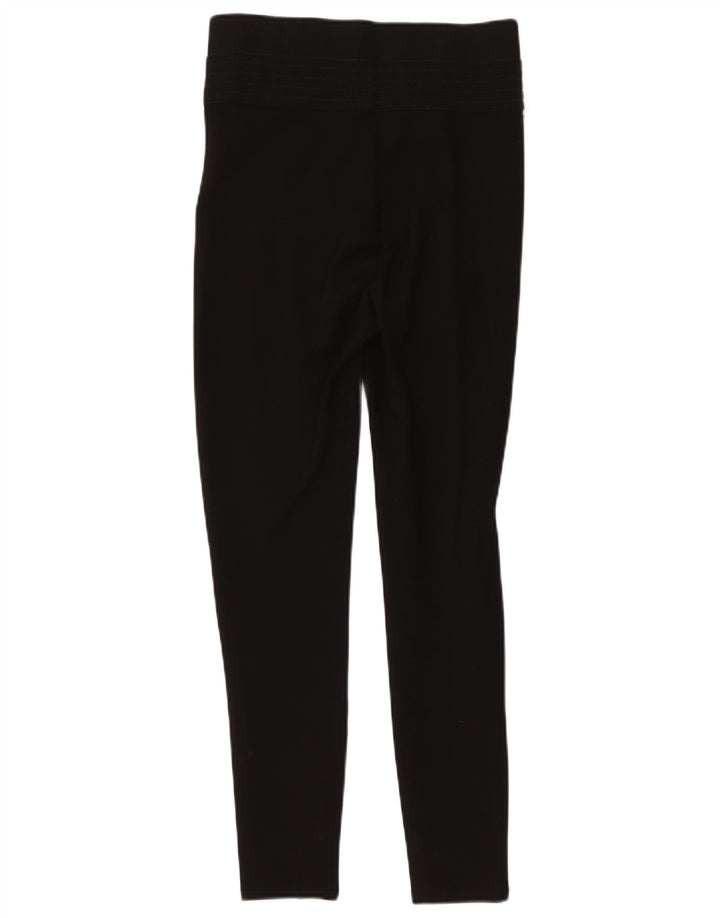 Zara Damen Leggings UK 12 Medium Schwarz Polyester