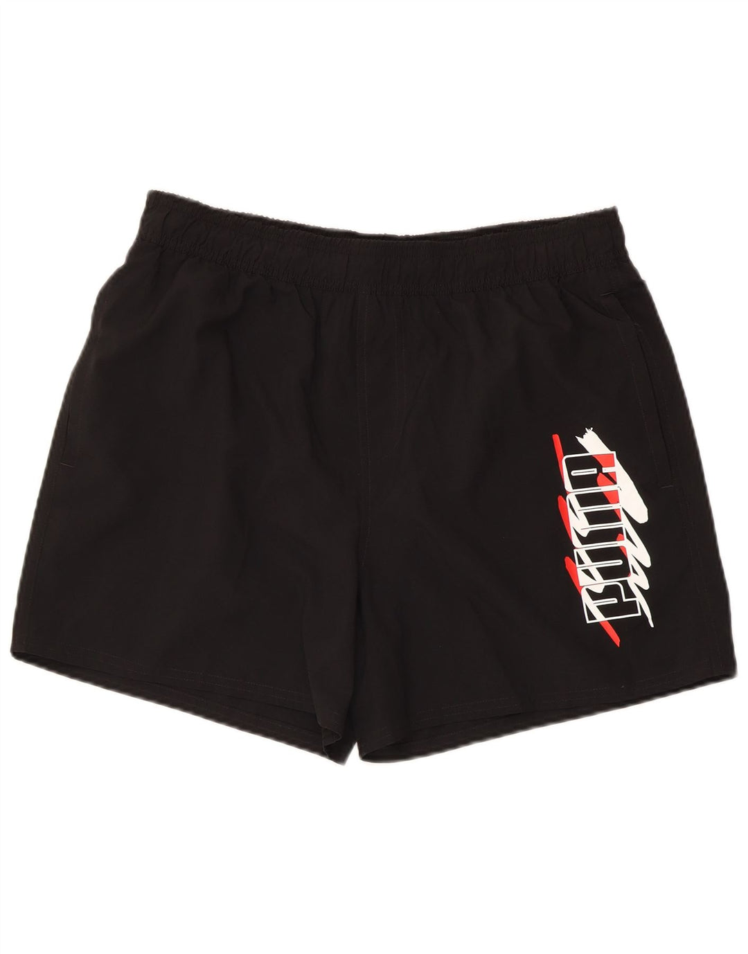 Puma Herren Graphic Sport Shorts Large Schwarz