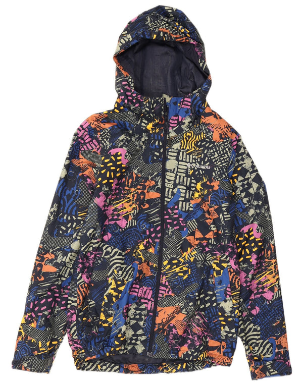 Columbia Damen-Regenjacke mit abstraktem Muster, Gr. 10, Größe S, mehrfarbig