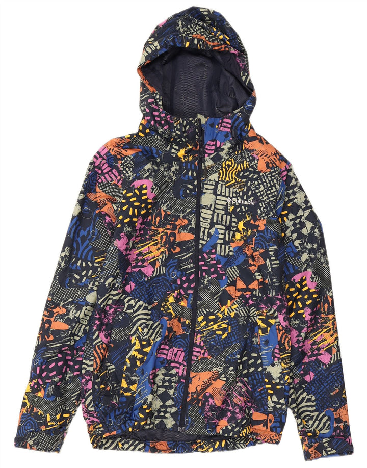 Columbia Damen-Regenjacke mit abstraktem Muster, Gr. 10, Größe S, mehrfarbig