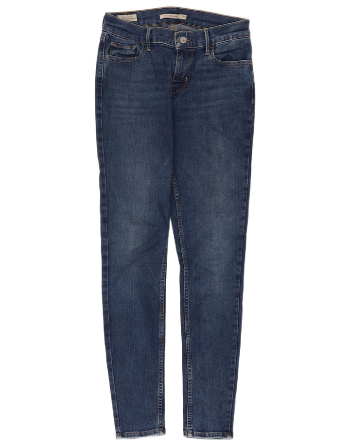 Levi's Damen 710 Super Skinny Jeans W29 L29 Blau