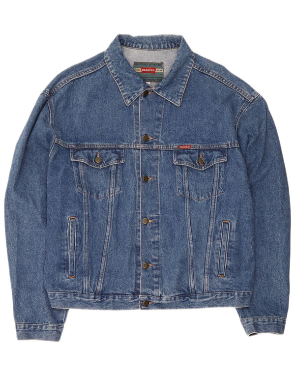Carrera Herren Jeansjacke UK 42 XL Blaue Baumwolle