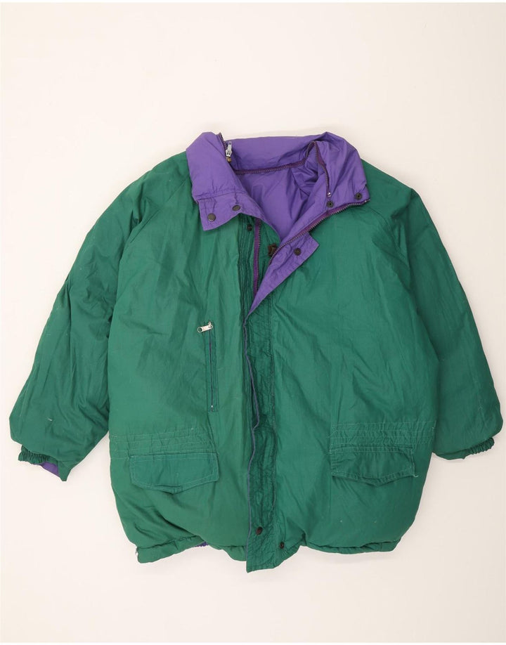 Diadora Herren Reversible Wattierte Jacke UK 38 Mittel Lila