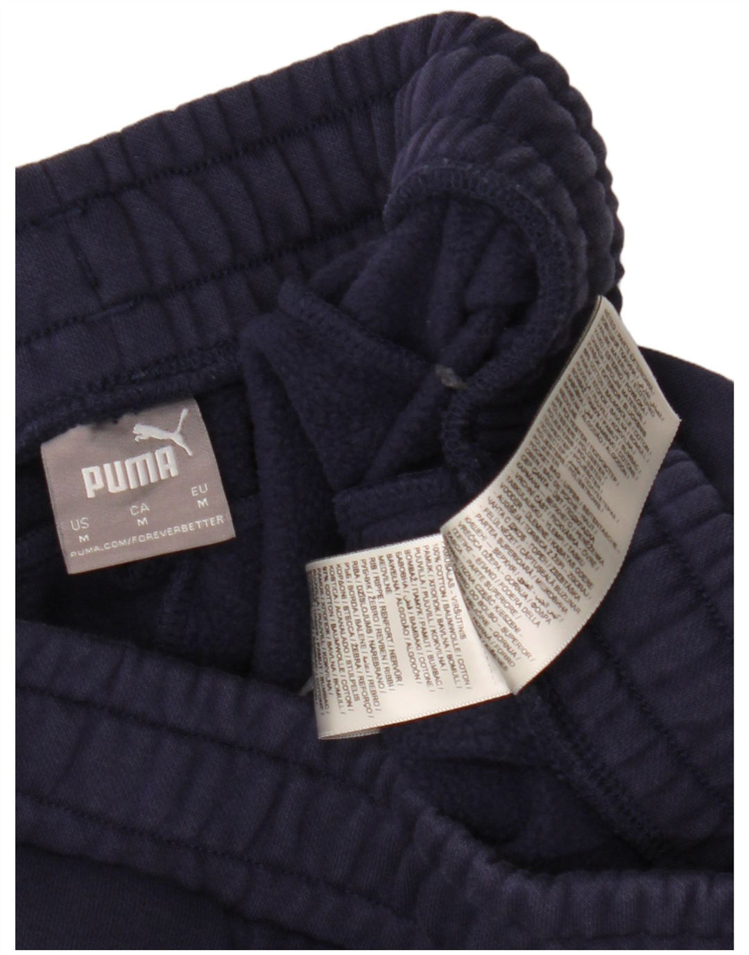 Puma Herren-Trainingshose mit Grafik, mittelblau, Baumwolle
