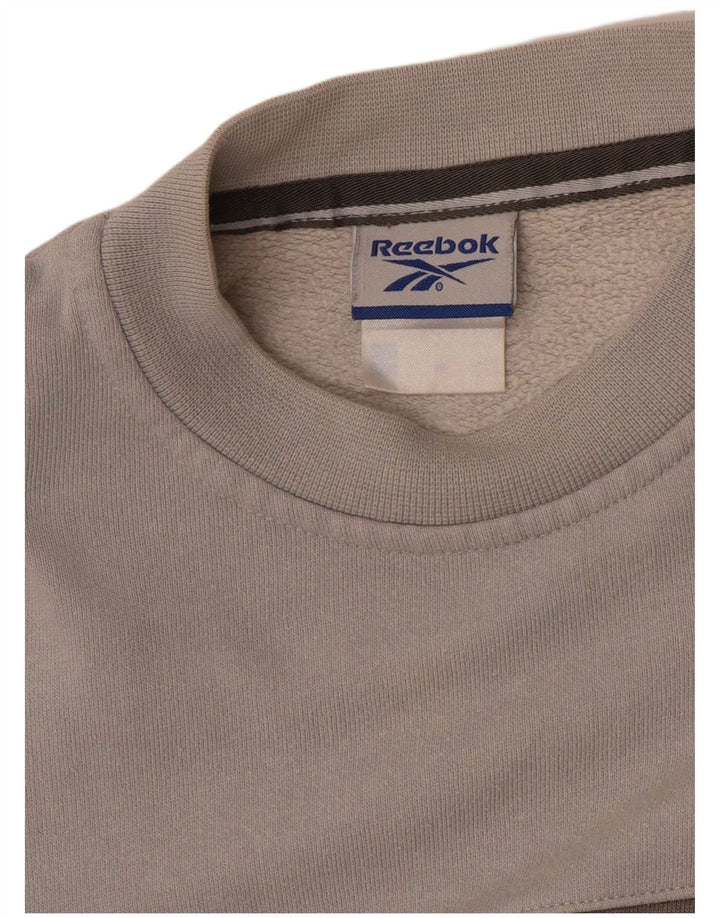 REEBOK Grafik-Sweatshirt für Jungen, 11–12 Jahre, Grau, Farbblock