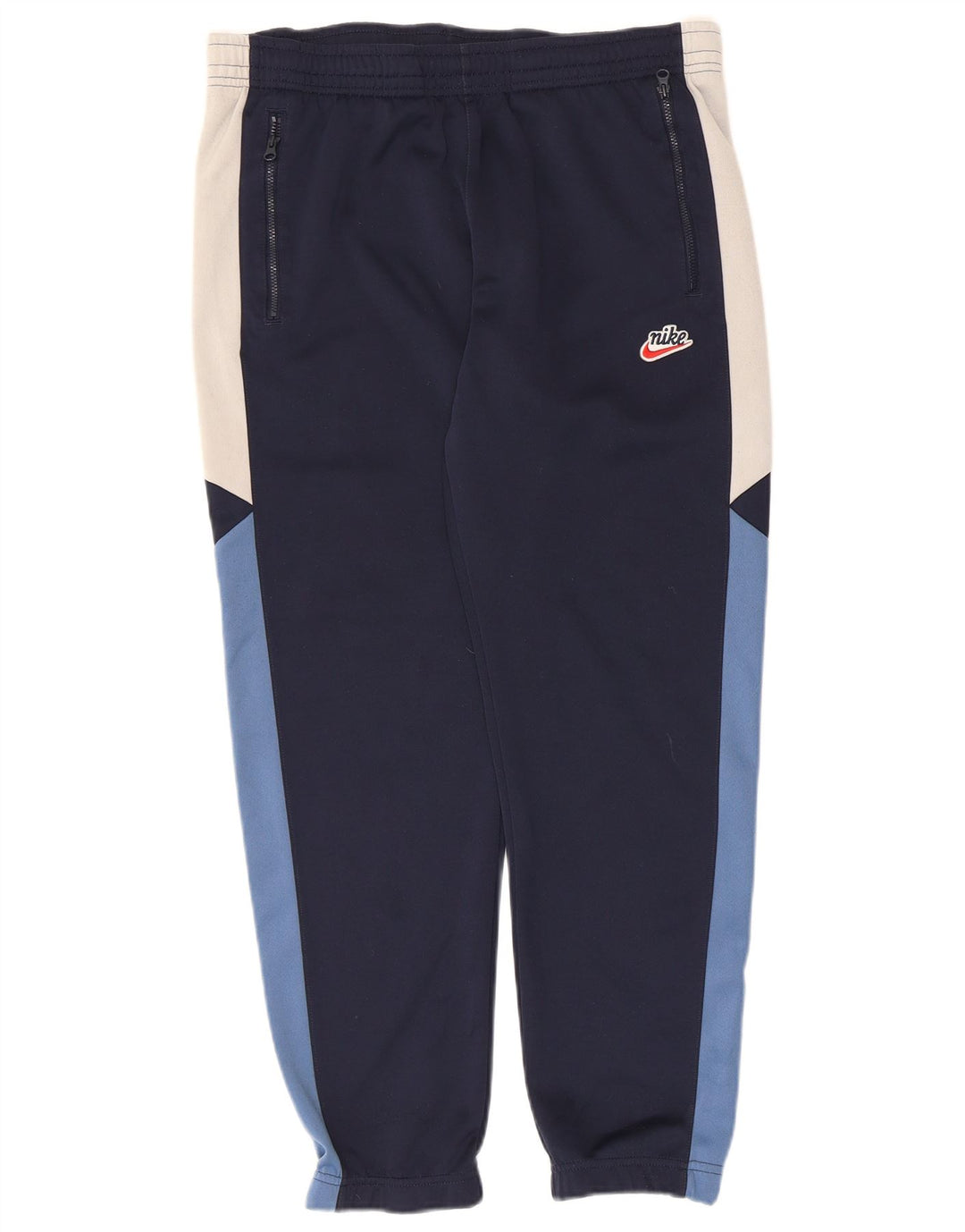 Nike Herren-Trainingshose, Jogginghose, Größe S, Marineblau, Farbblock-Polyester