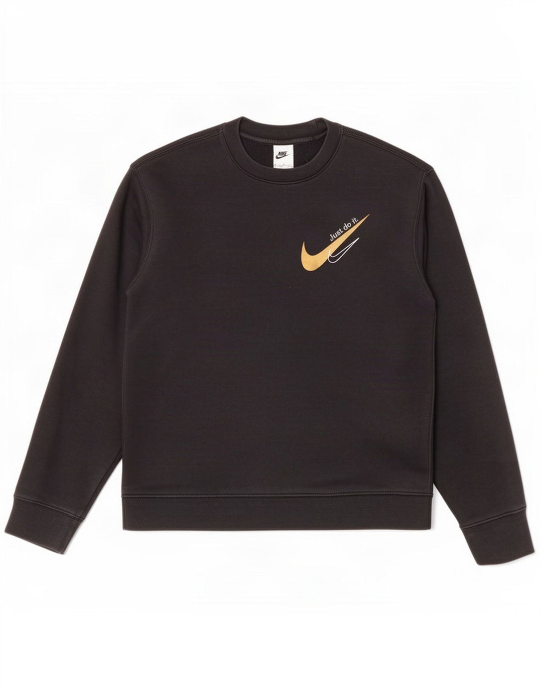 Nike Herren-Sweatshirt mit Grafik, mittelschwarz, Baumwolle