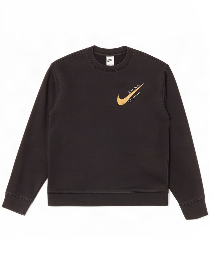 Nike Herren-Sweatshirt mit Grafik, mittelschwarz, Baumwolle