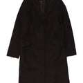 Topshop Damenmantel UK 8 Small Schwarze Wolle