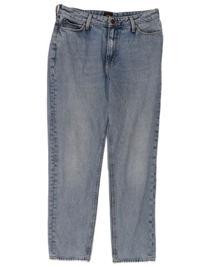 Lee Herren Mom Straight Jeans W30 L31 Blaue Baumwolle