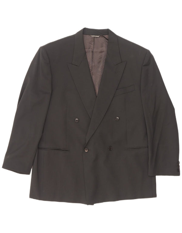 Ing Loro Piona & Co. Herren Zweireihige Blazerjacke IT 58 4XL Schwarz