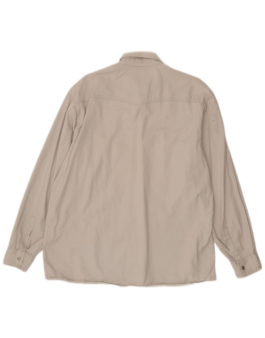 Vintage Herren Jeanshemd Groß Beige
