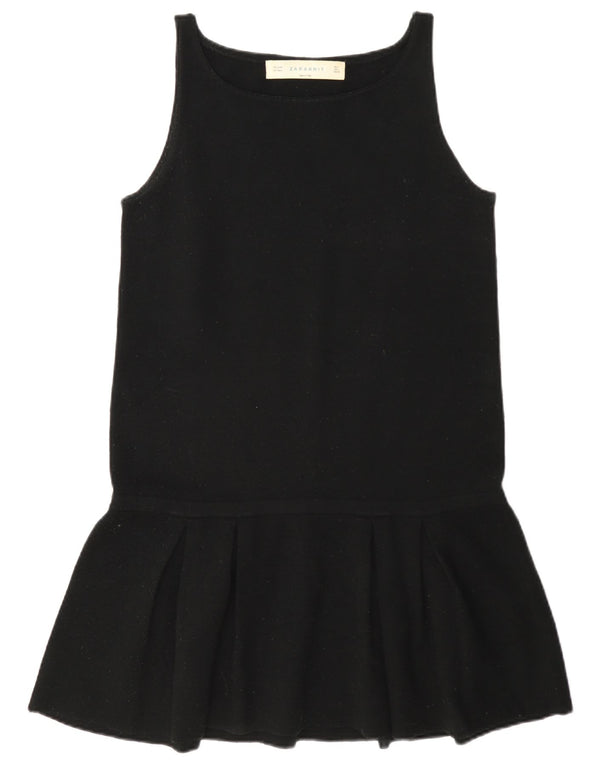 Zara Damen ärmelloses Kleid mit normaler Drop-Taille, UK 14, Large, Schwarz, Acryl