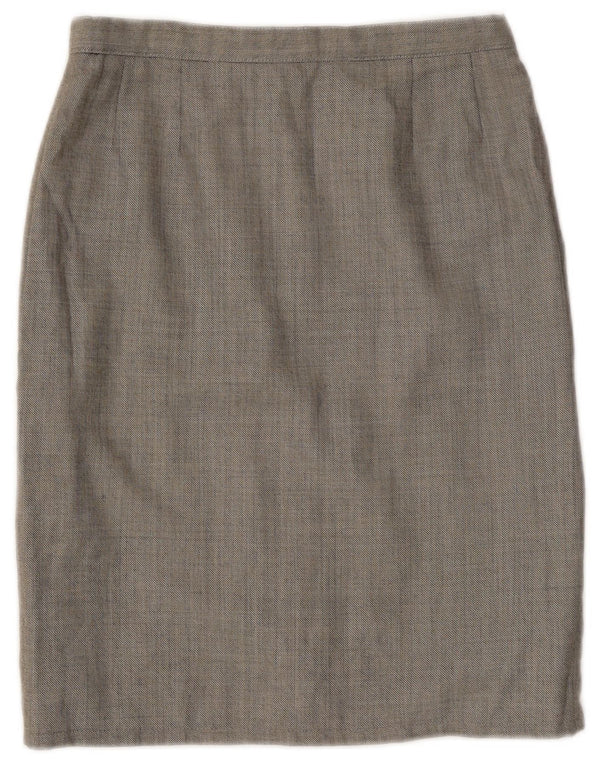 Luisa Spagnoli Damen Bleistiftrock IT 44 Medium W28 Grau