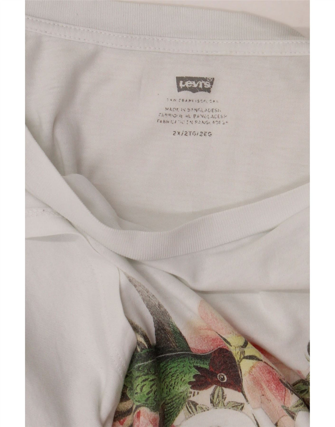 Levi's Herren T-Shirt mit Grafik, 2XL, Weiß