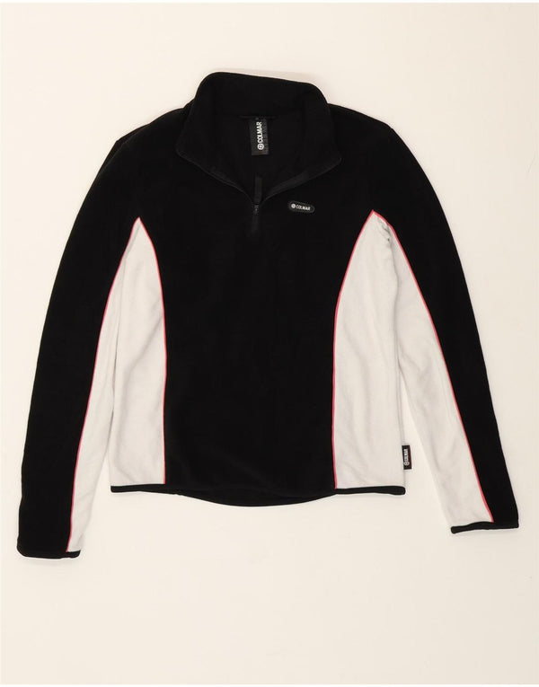 Colmar Damen-Fleecepullover UK 14 Mittelschwarzes Colourblock-Polyester