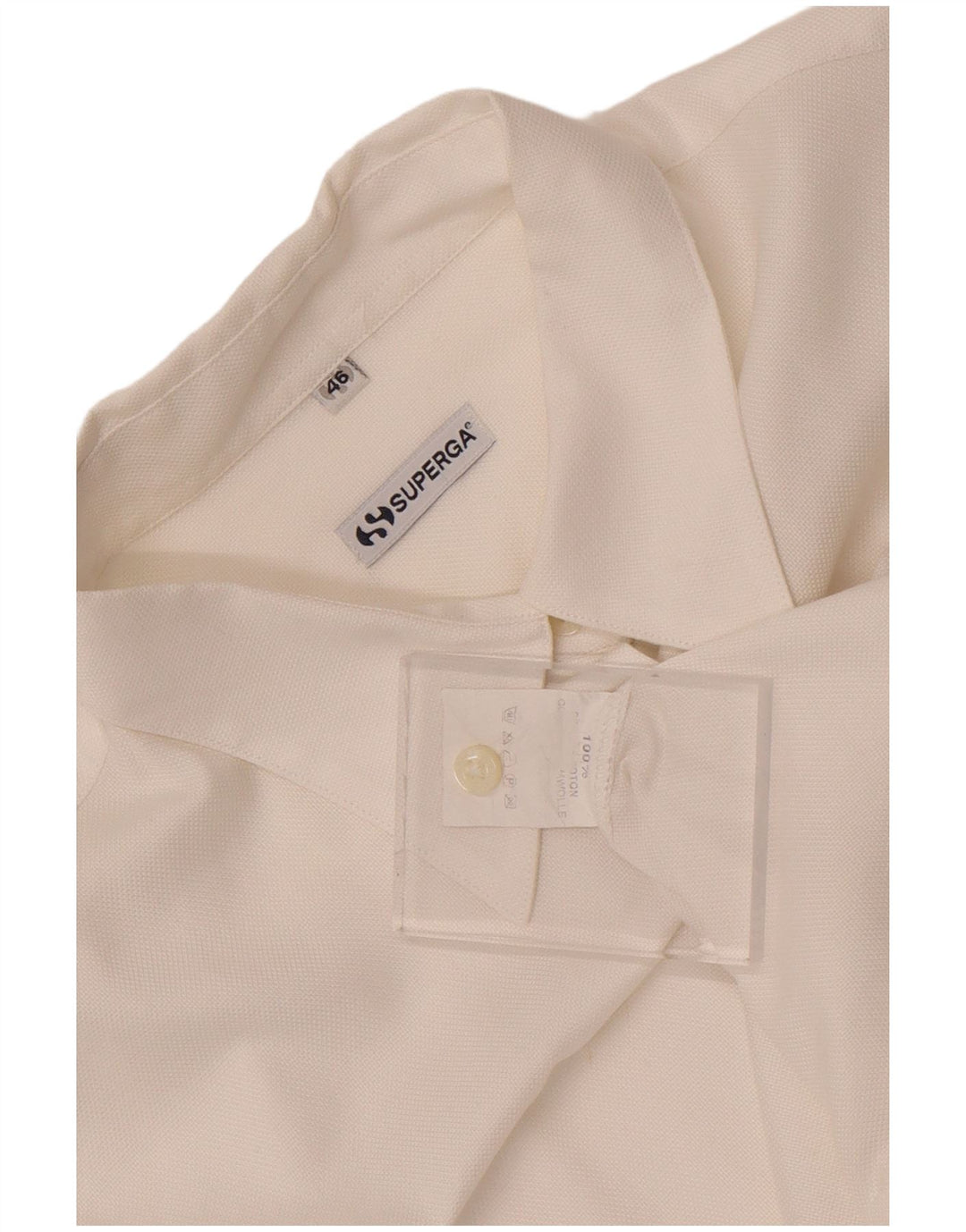 Superga Damen-Shirt IT 46 Large aus weißer Baumwolle