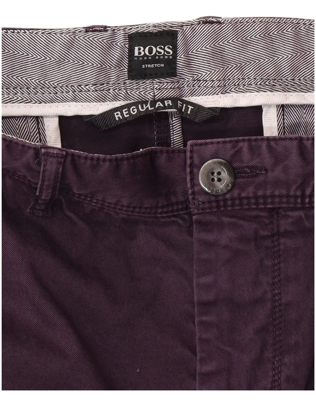 HUGO BOSS Herren-Chinohose mit normaler Passform und gerader Passform, W38, L30, Lila
