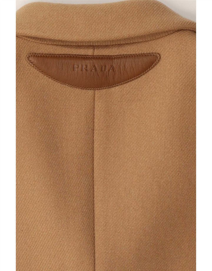 Prada Damen 3-Knopf-Blazerjacke IT 38 XS Beige Wolle Klassisch