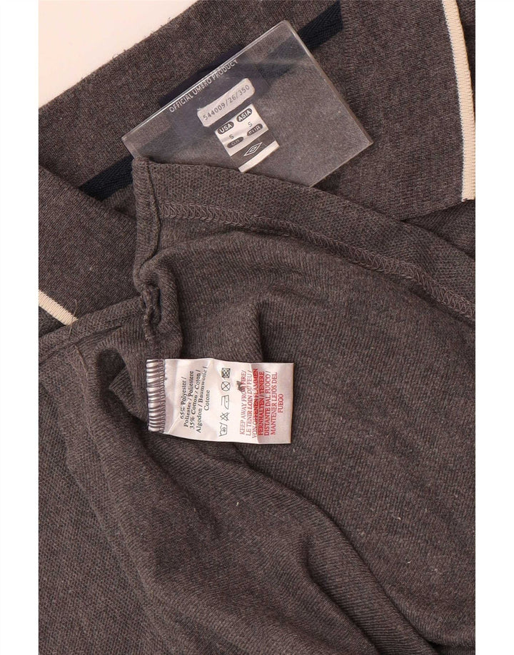 Umbro Herren-Poloshirt, klein, grau, Polyester