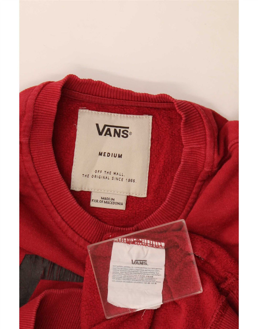 Vans Herren-Sweatshirt mit Grafik, mittlere kastanienbraune Baumwolle